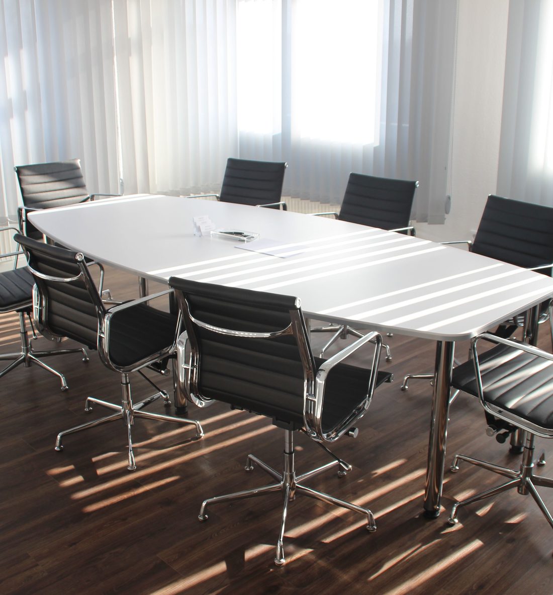 A bright meeting room